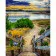 Paint by number Strateg PREMIUM Stairs to the lake with varnish size 40x50 cm (GS1162)