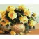 Paint by numbers Strateg PREMIUM Yellow roses size 40x50 cm (GS117)