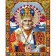 Картина за номерами Strateg ПРЕМІУМ Ікона Святого Миколая розміром 40х50 см (GS1192)