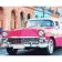 Paint by numbers Strateg PREMIUM Havana's pink car size 40x50 cm (GS1198)