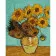 Paint by number Strateg PREMIUM Sunflowers with varnish size 40x50 cm (GS1199)