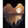 Paint by number Strateg PREMIUM Moonlit night with varnish size 40x50 cm (GS1212)