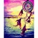 Paint by numbers Strateg PREMIUM Dream catcher in the rays of sunset size 40x50 cm (GS1226)