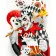 Paint by numbers Strateg PREMIUM Jolly Joker size 40x50 cm (GS1249)