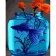 Paint by number Strateg PREMIUM Blue fish with varnish size 40x50 cm (GS1256)