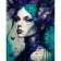 Paint by numbers Strateg PREMIUM Mysterious beauty size 40x50 cm (GS1297)