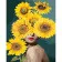 Paint by number Strateg PREMIUM Sunflowers in the head with varnish size 40x50 cm (GS1329)