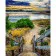 Paint by numbers Strateg PREMIUM Staircase to the lake size 40х50 sm (GS133)