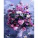 Paint by number Strateg PREMIUM Violet jug with flowers with lacquer and a size of 40x50 cm (GS1355)