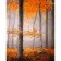 Картина за номерами Strateg ПРЕМІУМ Чарівна осінь з лаком та з рівнем розміром 40х50 см (GS1356)