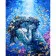 Paint by number Strateg PREMIUM Love underwater with lacquer and a size of 40x50 cm (GS1390)