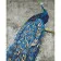 Paint by number Strateg PREMIUM Majestic peacock with lacquer and a size of 40x50 cm (GS1409)