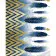 Картина по номерам Strateg ПРЕМИУМ Синие перья с лаком и с уровнем размером 40х50 см (GS1411)