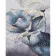 Paint by number Strateg PREMIUM Blue flowers with lacquer and a size of 40x50 cm (GS1416)