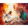 Paint by numbers Strateg PREMIUM Constellation of wolves size 40х50 sm (GS142)