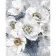 Paint by number Strateg PREMIUM Bouquet of white flowers with lacquer and a size of 40x50 cm (GS1428)