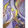 Картина по номерам Strateg ПРЕМИУМ Фиолетовые абстракции с лаком и с уровнем размером 40х50 см (GS1438)