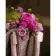 Картина за номерами Strateg ПРЕМІУМ Троянди на стільці з лаком та з рівнем розміром 40х50 см (GS1487)