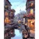 Paint by numbers Strateg PREMIUM Water in the streets size 40x50 cm (GS149)