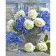 Paint by number Strateg PREMIUM Roses and hydrangeas with varnish and with an increase in size 40x50 cm (GS1498)