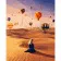 Paint by numbers Strateg PREMIUM Hot air balloons in the desert size 40х50 sm (GS152)