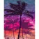Paint by number Strateg PREMIUM Palm trees at sunset with varnish and with an increase in size 40x50 cm (GS1539)