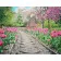 Paint by numbers Strateg PREMIUM Blooming front garden size 40х50 sm (GS261)