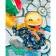 Paint by numbers Strateg PREMIUM Cheerful smiley size 40х50 sm (GS275)