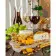 Paint by numbers Strateg PREMIUM Wine with cheese size 40х50 sm (GS284)