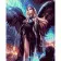 Paint by numbers Strateg PREMIUM Black angel size 40x50 cm (GS346)