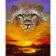 Paint by numbers Strateg PREMIUM Aslan the lion size 40x50 cm (GS376)