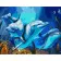 Paint by numbers Strateg PREMIUM Friendly dolphins size 40x50 cm (GS386)