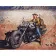 Paint by numbers Strateg PREMIUM Biker in the desert size 40x50 cm (GS394)