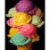 Paint by numbers Strateg PREMIUM Colored ice cream size 40x50 cm (GS414)