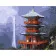 Paint by numbers Strateg PREMIUM Shinto temple size 40x50 cm (GS442)