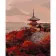 Paint by numbers Strateg PREMIUM Sunset over China size 40x50 cm (GS457)