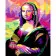 Paint by numbers Strateg PREMIUM Pop Art Mona Lisa size 40x50 cm (GS463)