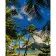 Paint by numbers Strateg PREMIUM Summer island size 40x50 cm (GS481)