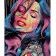 Paint by numbers Strateg PREMIUM Colorful girl size 40x50 cm (GS593)