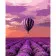 Paint by number Strateg PREMIUM Above the lavender field size 40x50 cm (GS660)