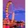 Paint by number Strateg PREMIUM Ferris wheel size 40x50 cm (GS683)