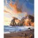 Paint by number Strateg PREMIUM A rock in the sea size 40x50 cm (GS694)