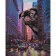 Paint by number Strateg PREMIUM A pug in the middle of the city size 40x50 cm (GS701)