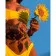 Paint by number Strateg PREMIUM A girl with a sunflower size 40x50 cm (GS716)