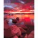 Paint by number Strateg PREMIUM Red sunset size 40x50 cm (GS747)