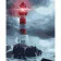 Paint by number Strateg PREMIUM Lighthouse in the sea size 40x50 cm (GS760)