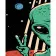 Paint by numbers Strateg PREMIUM alien hello size 40x50 cm (GS795)