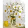 Paint by numbers Strateg PREMIUM Daisies in a vase size 40x50 cm (GS926)