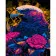 Paint by numbers Strateg PREMIUM Eagle among flowers size 40x50 cm (GS957)