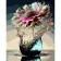 Картина по номерам Strateg ПРЕМИУМ Белая хризантема размером 40х50 см (GS960)